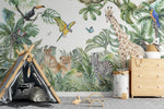 Papel Tapiz Adhesivo Infantil Animales Zafari