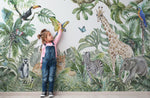 Papel Tapiz Adhesivo Infantil Animales Zafari