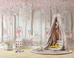 Papel Tapiz Bailarinas Unicornios Hadas Bosque.jpg