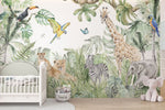 Papel Tapiz Adhesivo Infantil Animales Zafari