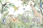 Papel Tapiz Adhesivo Infantil Animales Zafari