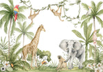 Papel Tapiz Jungla Acuarelada