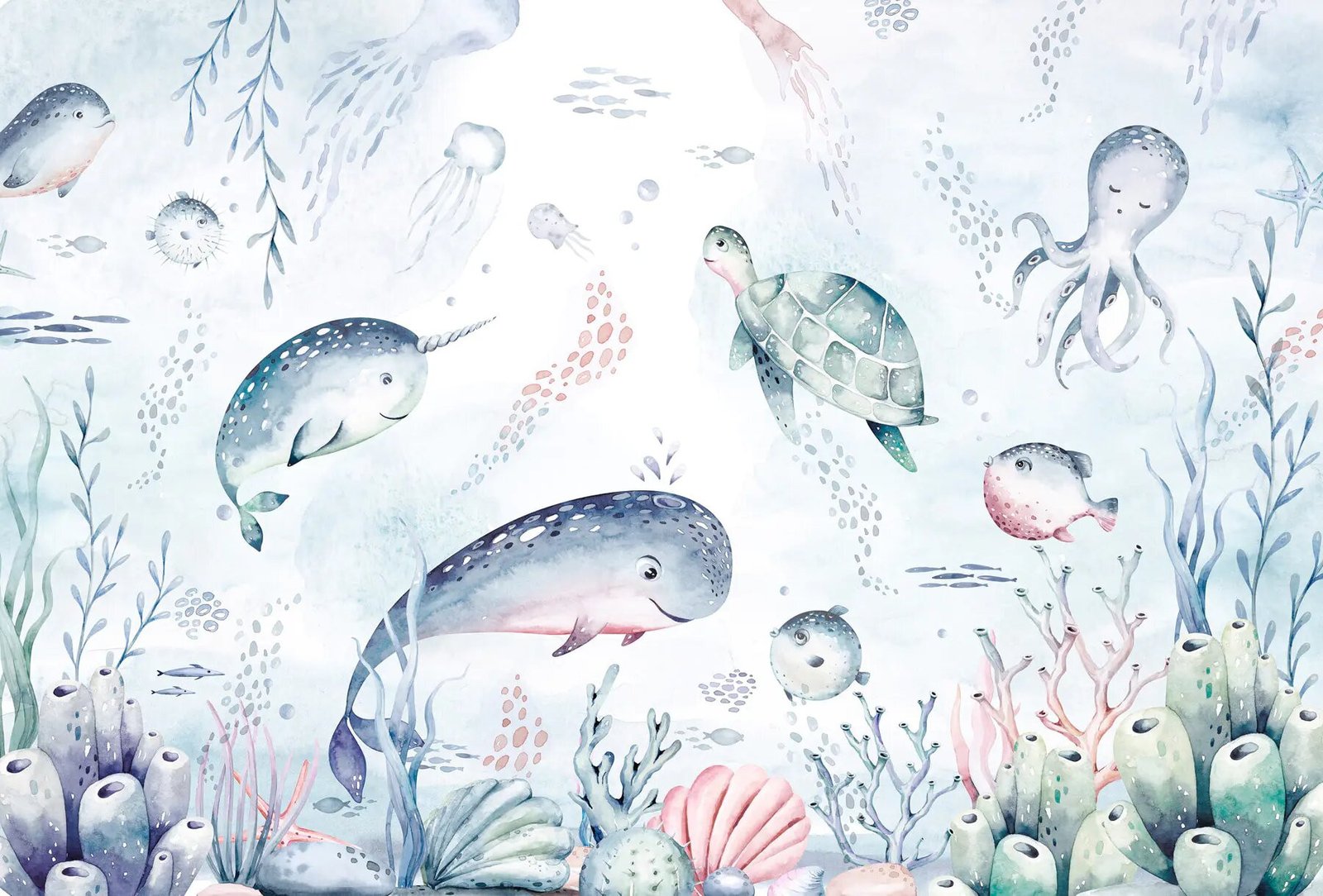 Papel Tapiz Animales de Mar
