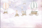 Papel Tapiz Arbol Infantil Animales Globos