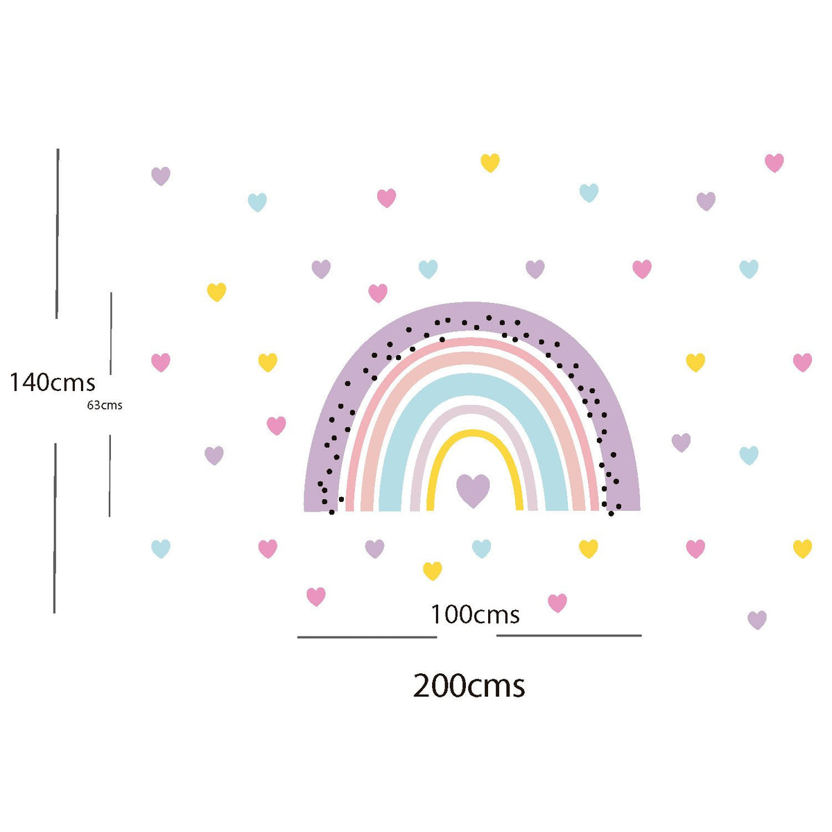 Vinilo Arociris Corazones
