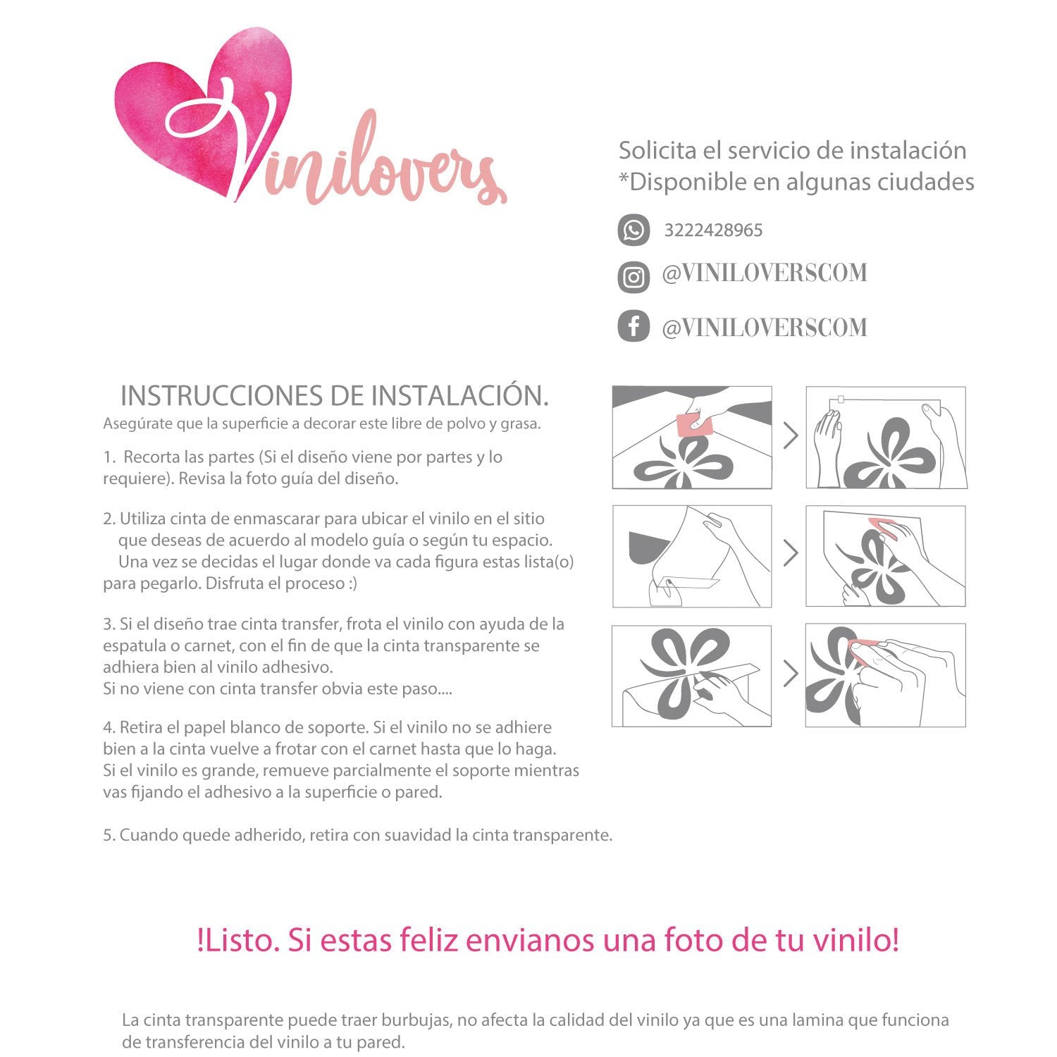 Vinilo Unicornio y Flores