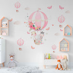 Vinilo Decorativo Adhesivo Globos Animales y Mariposas