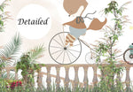 Papel tapiz adhesivo  Jardin de Animales y Globos