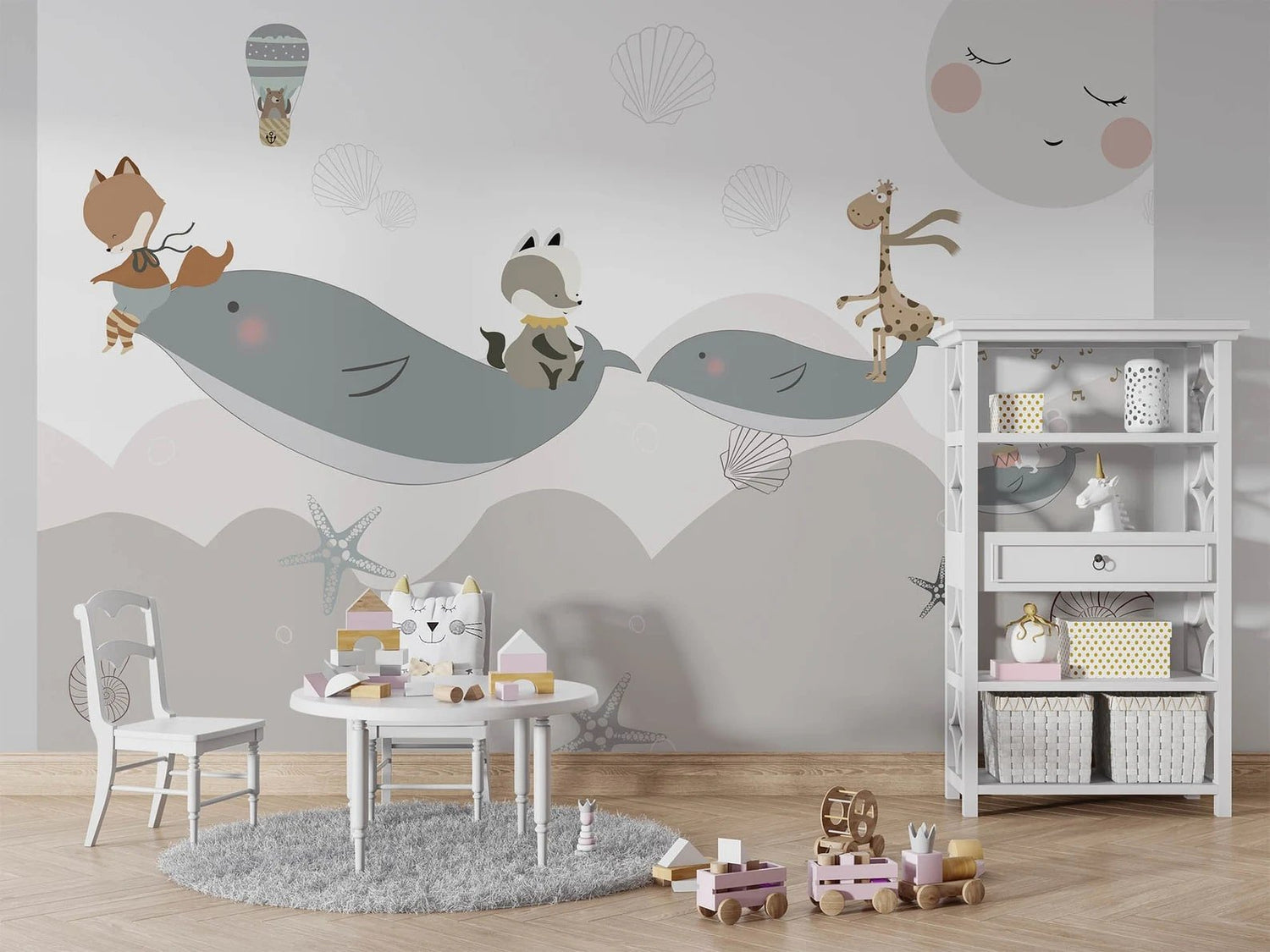 Papel tapiz adhesivo Animales de Mar y Cielo
