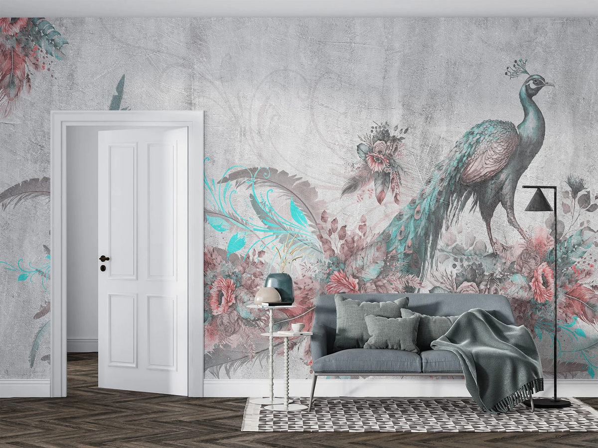 Papel Tapiz Adhesivo Jardín Exótico