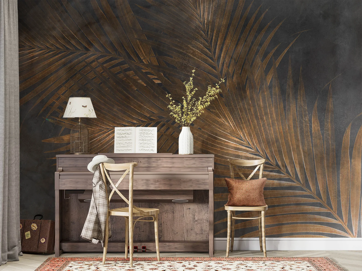 Papel Tapiz Adhesivo Decorativo - Hojas de Palma Gigantes