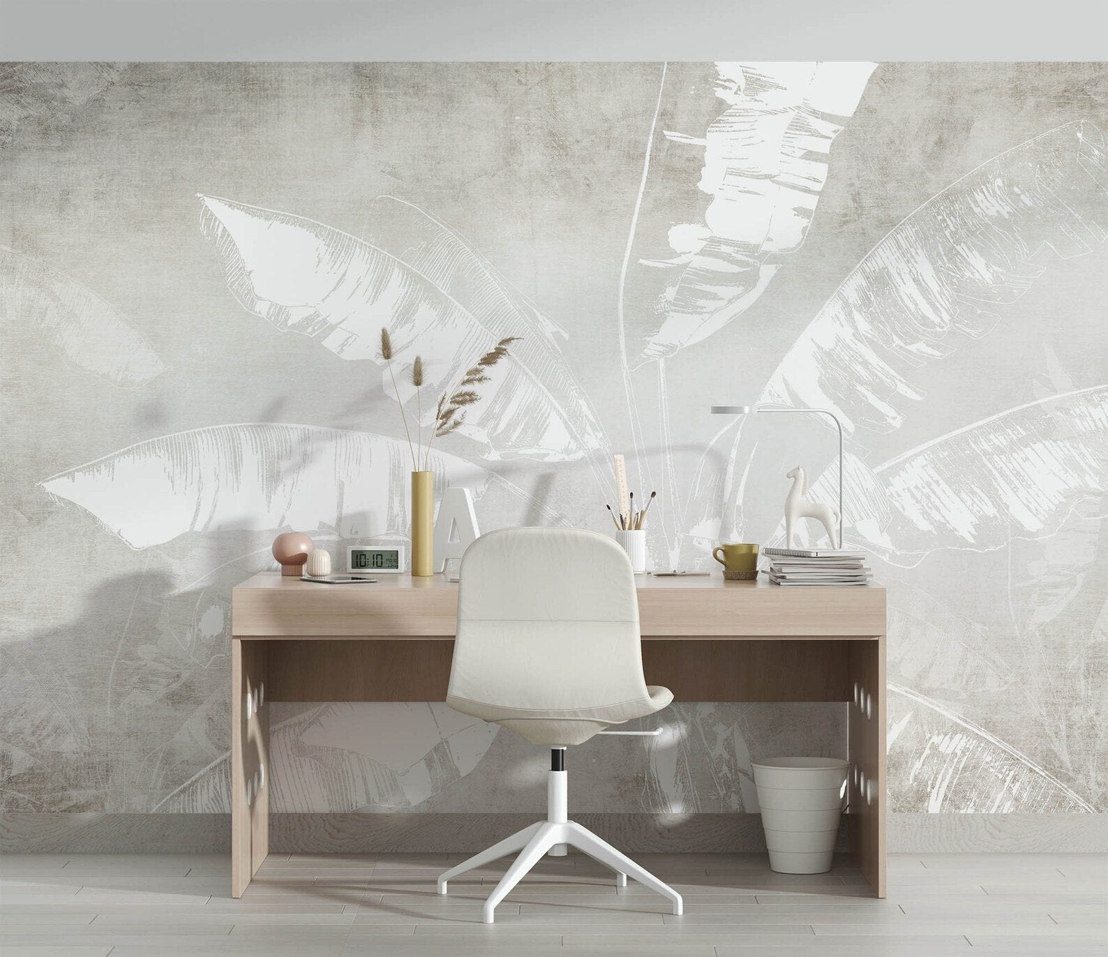 Papel Tapiz Adhesivo Decorativo - Acuarela de Plátano