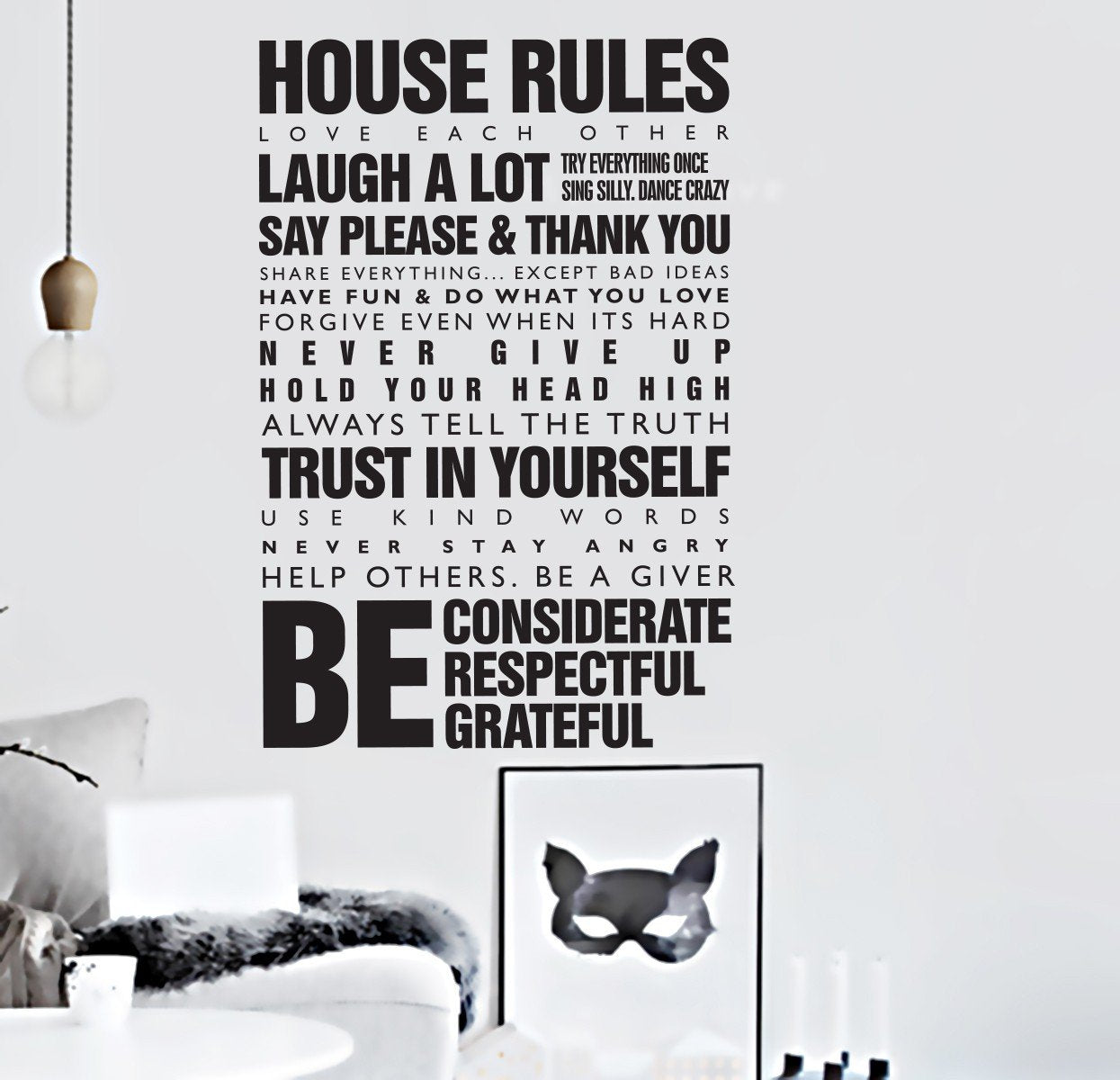Vinilo Decorativo Adhesivo palabras positivas Colombia Bogota Cali Medellin Bucaramanga Barranquilla