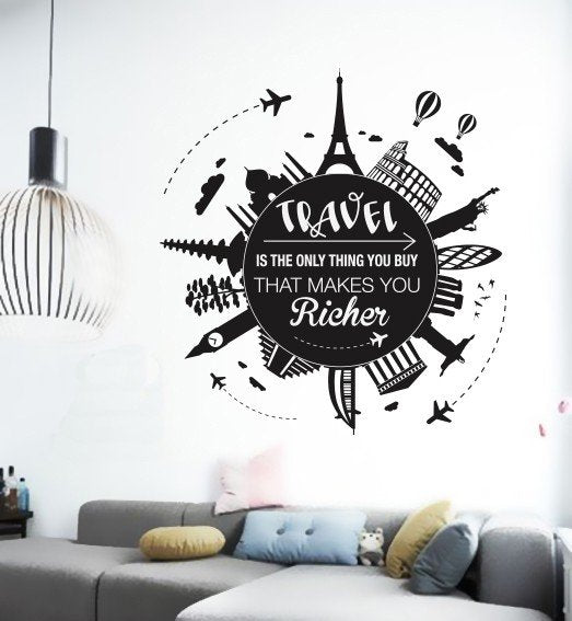 Vinilo Decorativo Adhesivo viajes Colombia Bogota Medellin Cali Barranquilla Bucaramanga