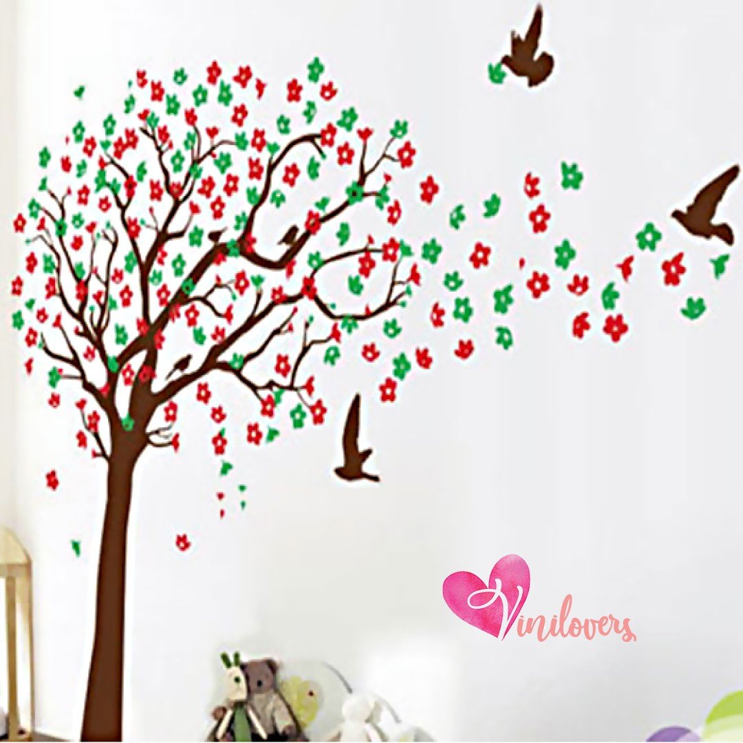 Vinilos infantiles arboles flores pajaros Colombia Bogota Medellin Cali Barranquilla Bucaramanga Cartagena Ibague