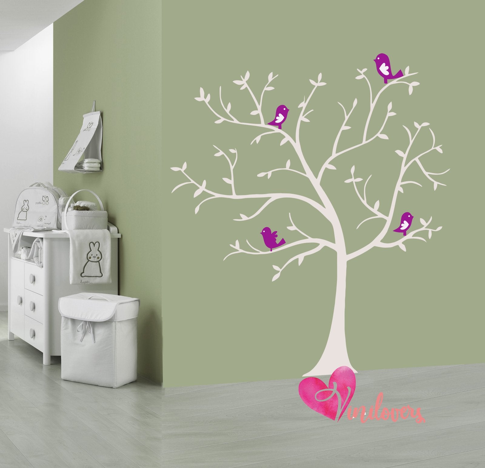 Vinilos decorativos infantiles adhesivos pajaros arboles aves ramas Colombia Bogota Medellin Cali Barranquilla Bucaramanga