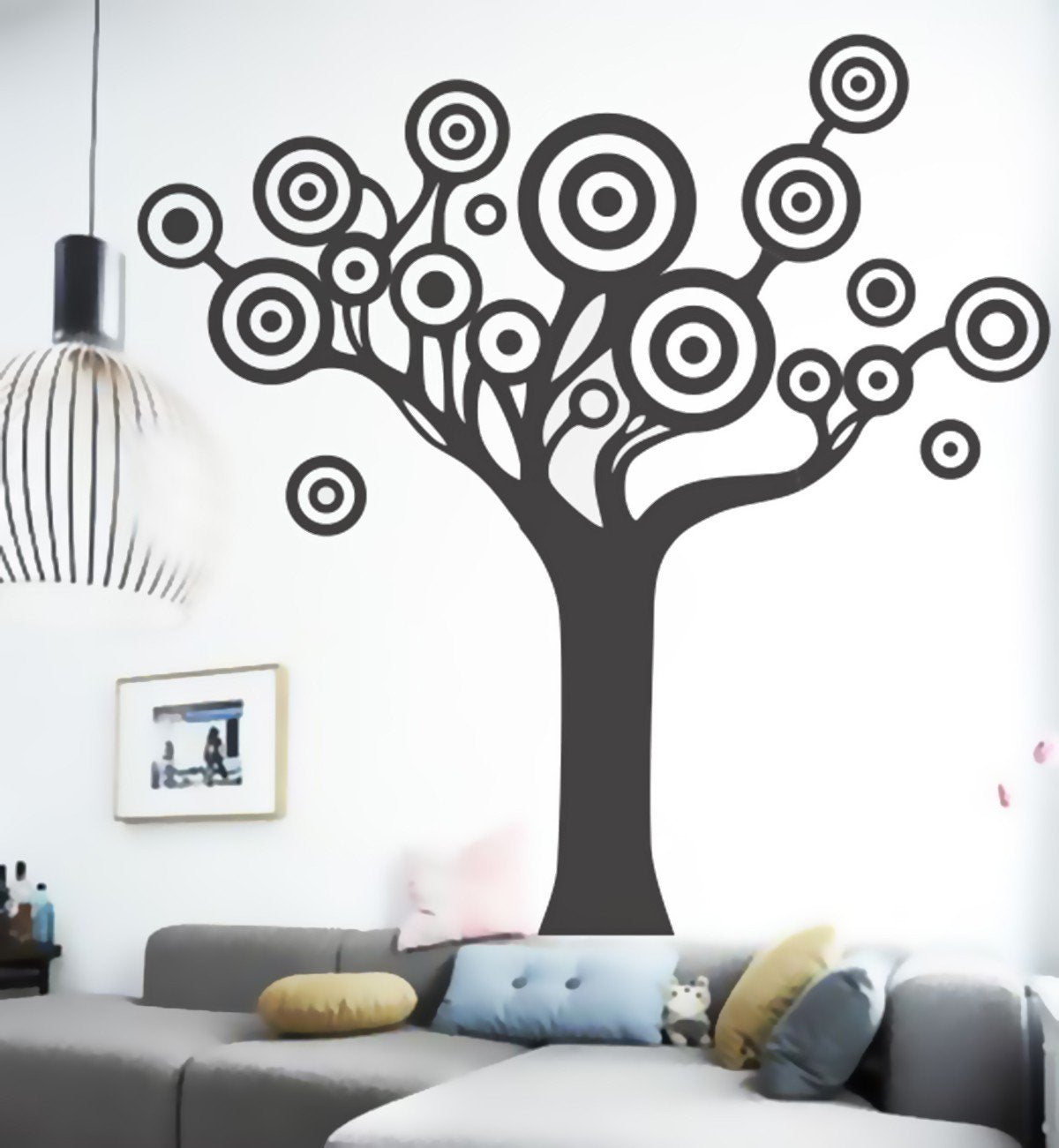 Vinilo Decorativo  Adhesivo Árbol Circular