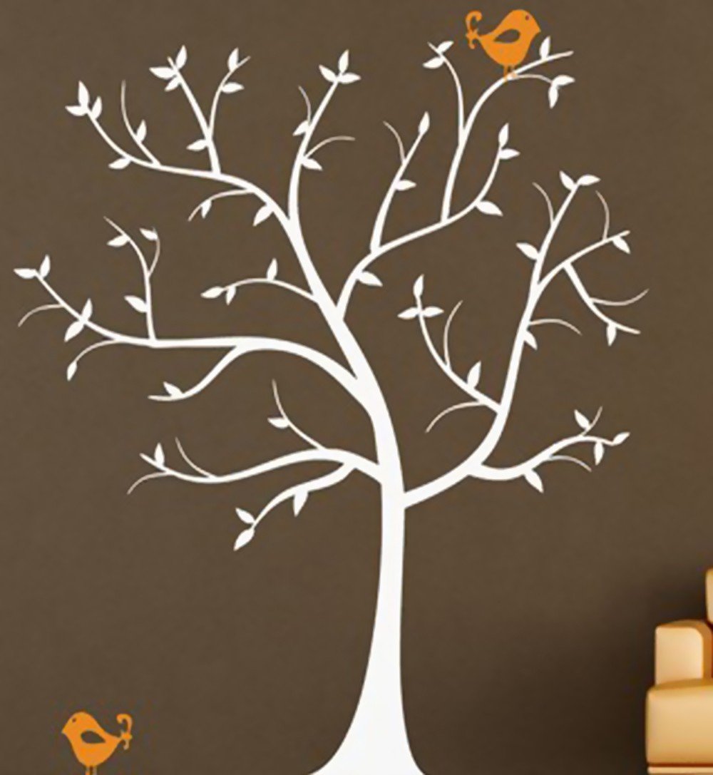 Vinilo Decorativo  Adhesivo Arbol con Pájaros