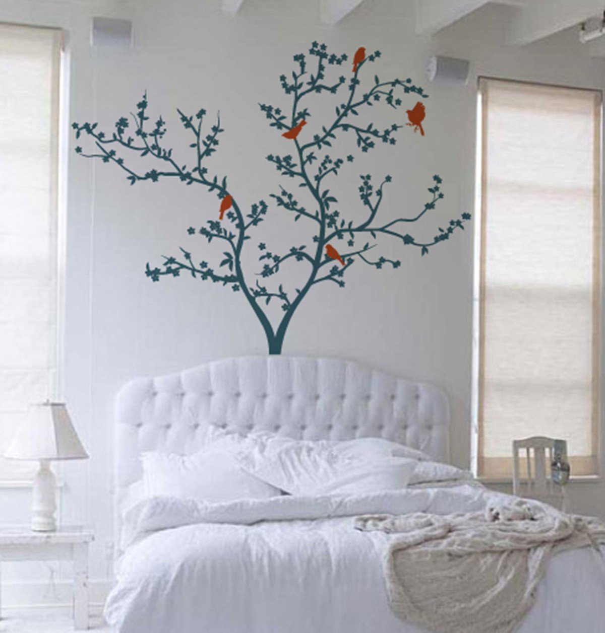 Vinilo Decorativo  Adhesivo Pencillo Con Pájaros