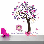 Adhesivos infantiles vinilos decorativos árboles micos mariposas Colombia Bogota Medellin Cali Barranquilla Bucaramanga