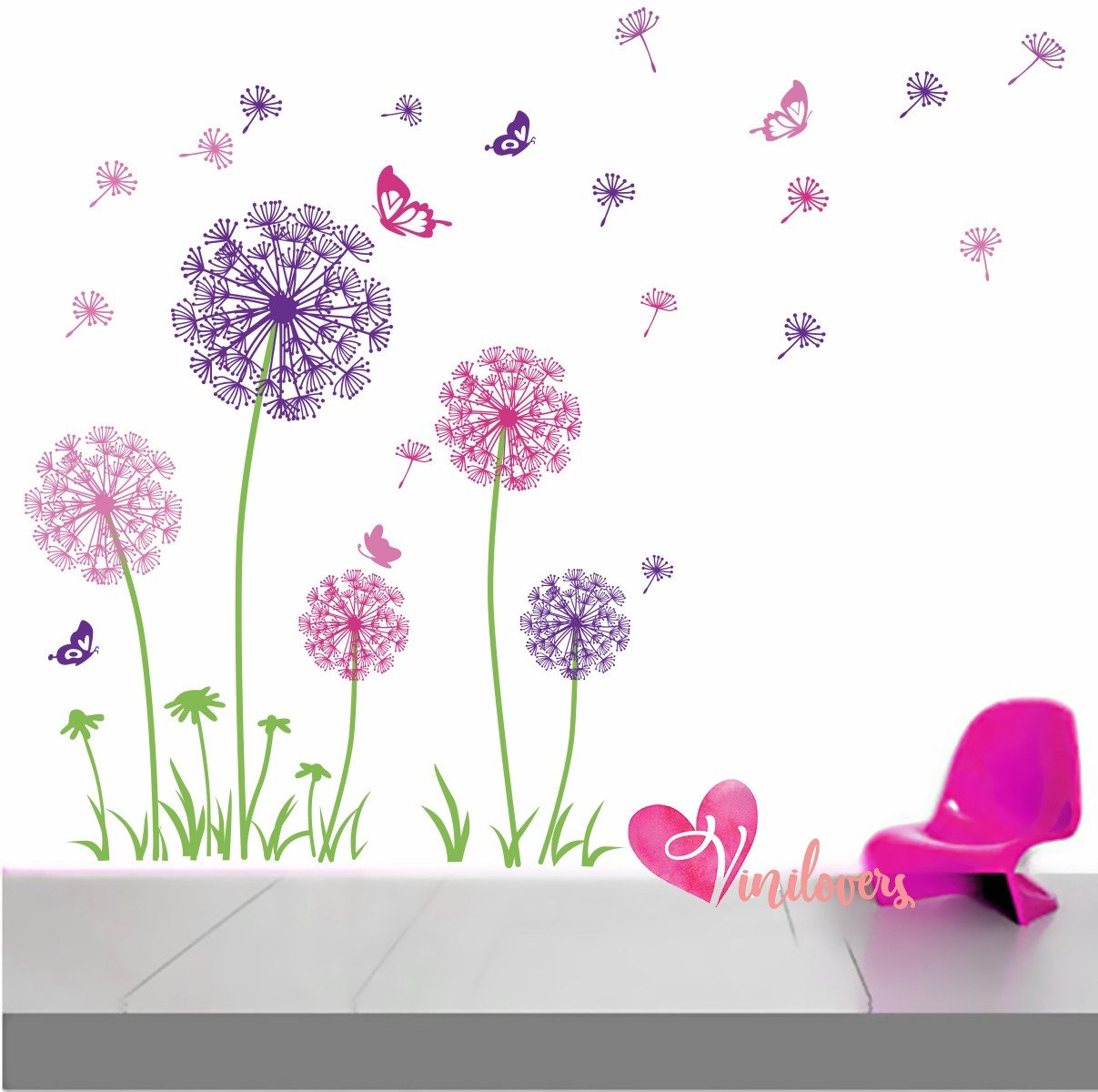 Vinilos decorativos infantiles dientes mariposas  Colombia Bogota Medellin Cali Barranquilla Bucaramanga Cartagena Ibague