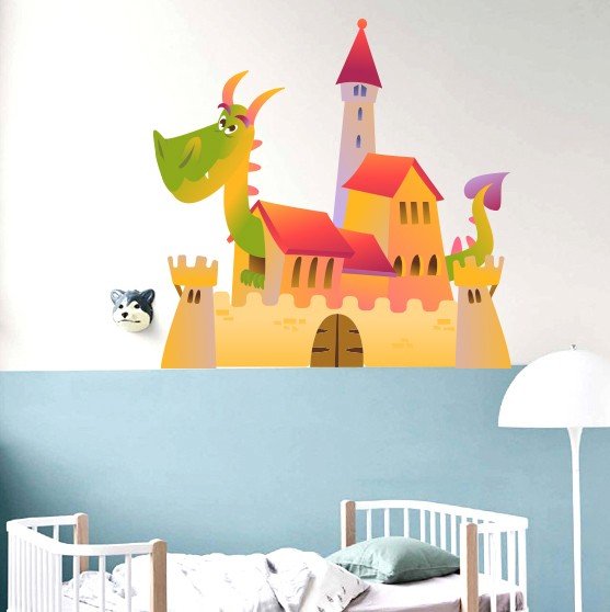 Adhesivos decorativos infantiles castillo dragon perro Colombia Bogota Medellin Cali Barranquilla Bucaramanga Cartagena Ibague 