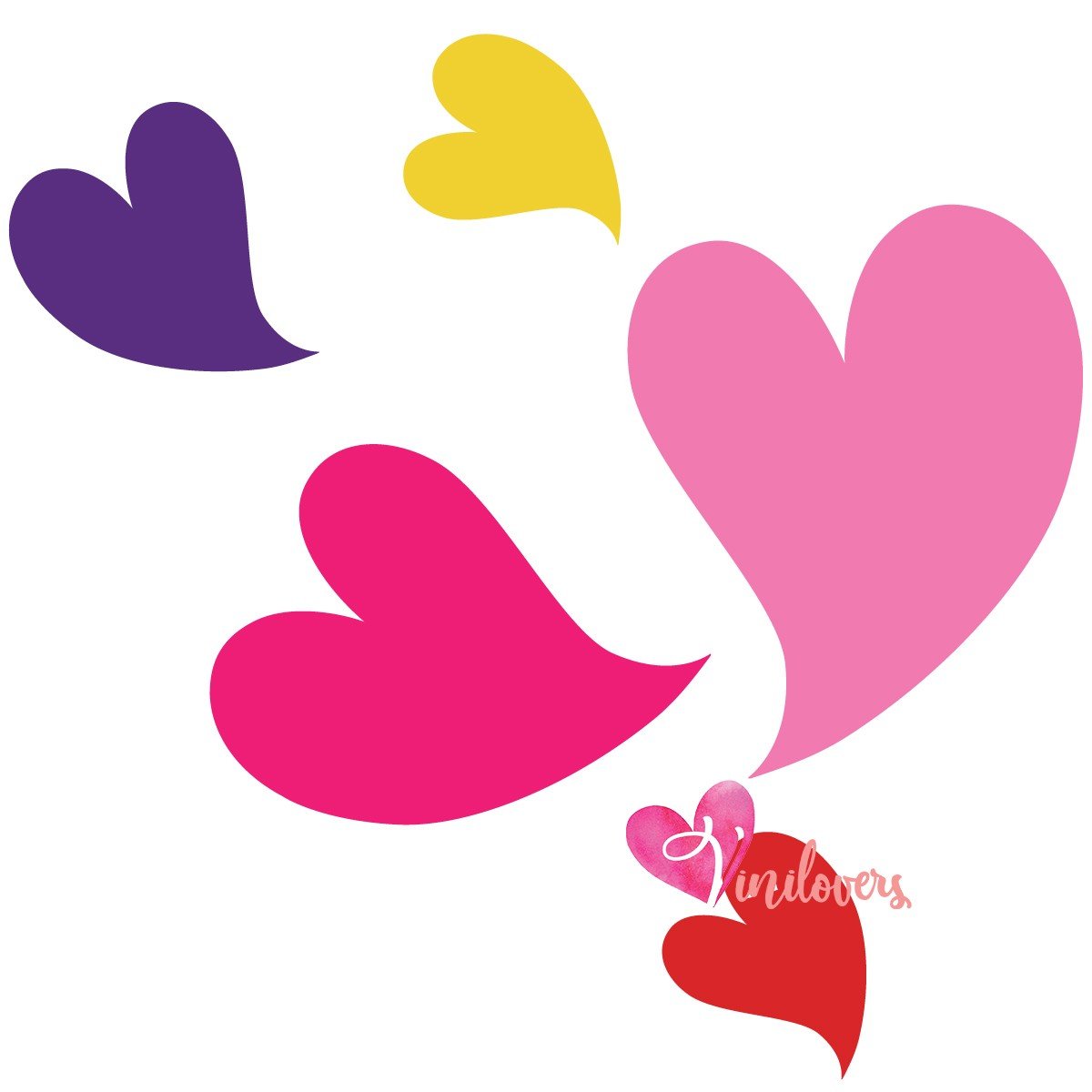 Adhesivos infantiles vinilos decorativos corazones Colombia Bogota Medellin Cali Barranquilla Bucaramanga Cartagena Ibague