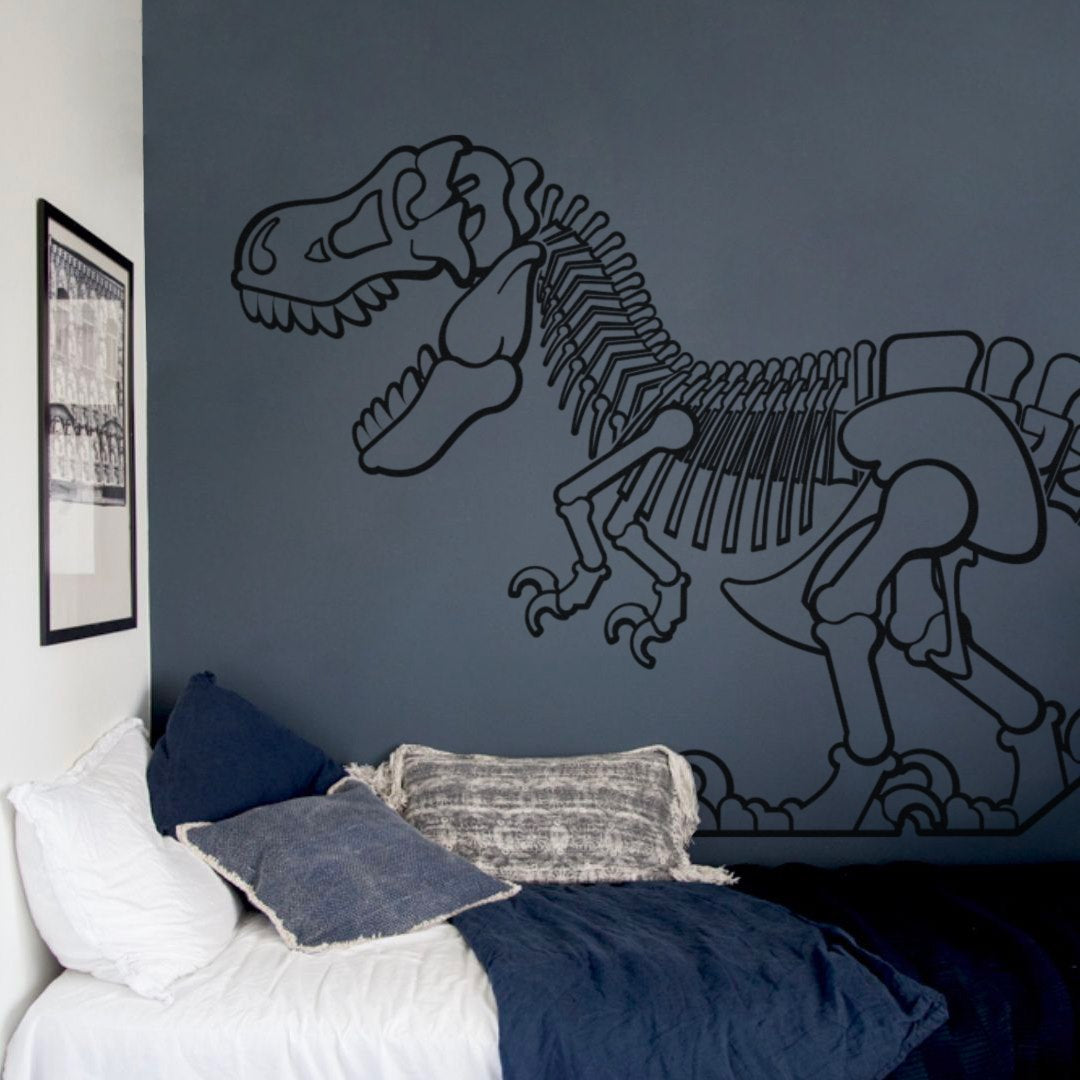 Vinilo Decorativo Adhesivo Esqueleto De Dinosaurio