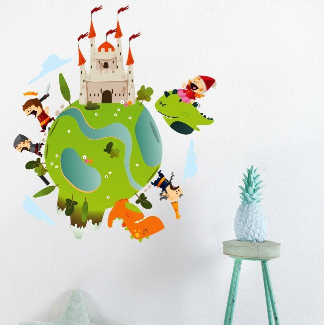Vinilo Decorativo Adhesivo Kingdom Kids   planetas poblacion impresiones Colombia Bogota Medellin Cali Barranquilla Bucaramanga