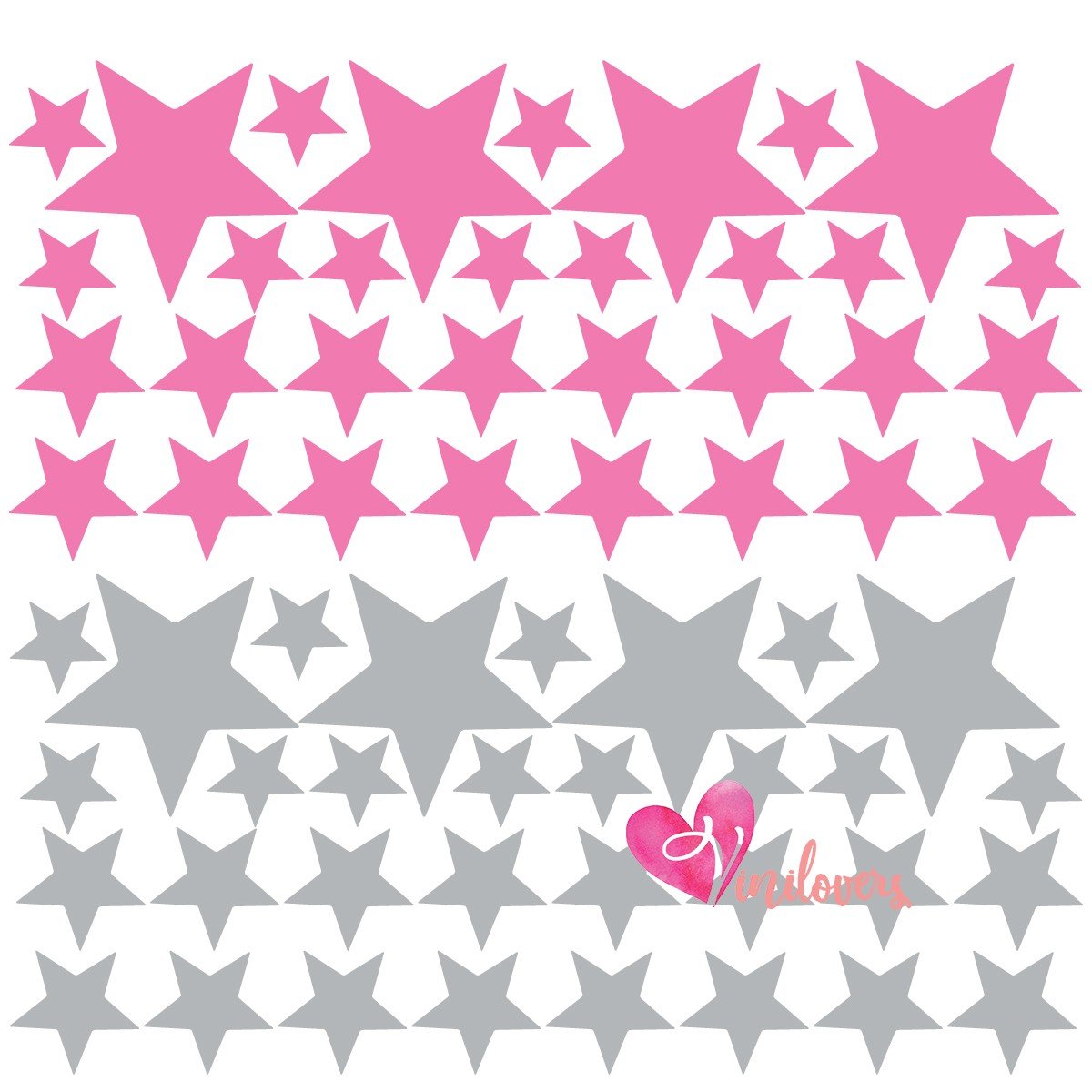 Vinilo decorativo infantil  estrellas Colombia Bogota Medellin Cali Barranquilla Bucaramanga Cartagena Ibague