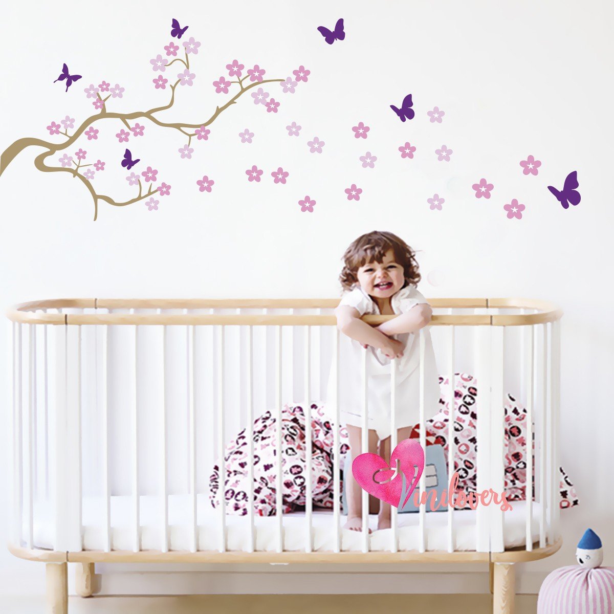 Vinilo Decorativo Adhesivo Mariposas Rama