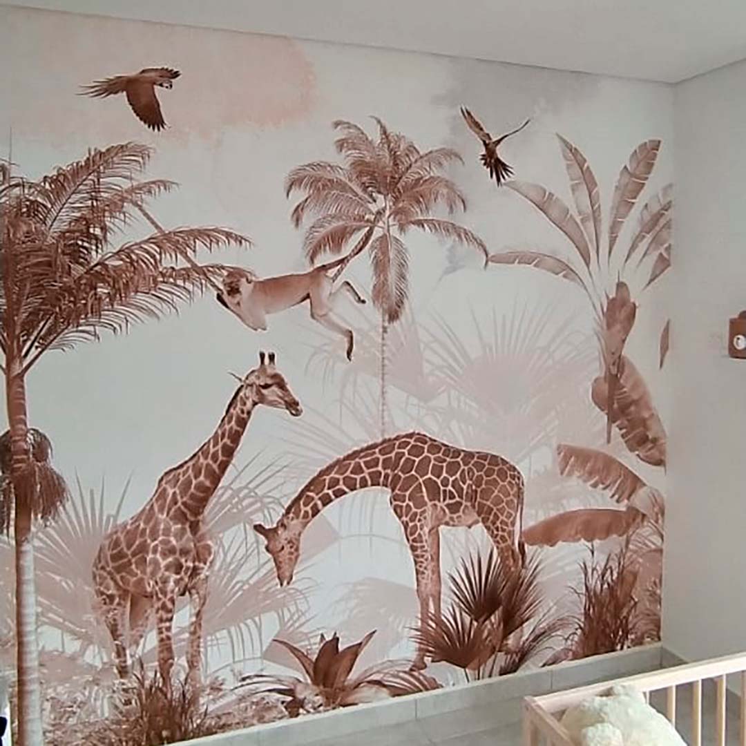Papel Tapiz Cotizar a la Medida "Aventura en la Selva Terrenal"