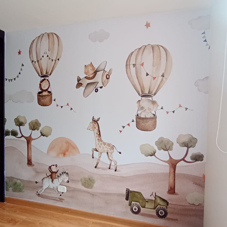 Papel Tapiz "Africa Divertida"