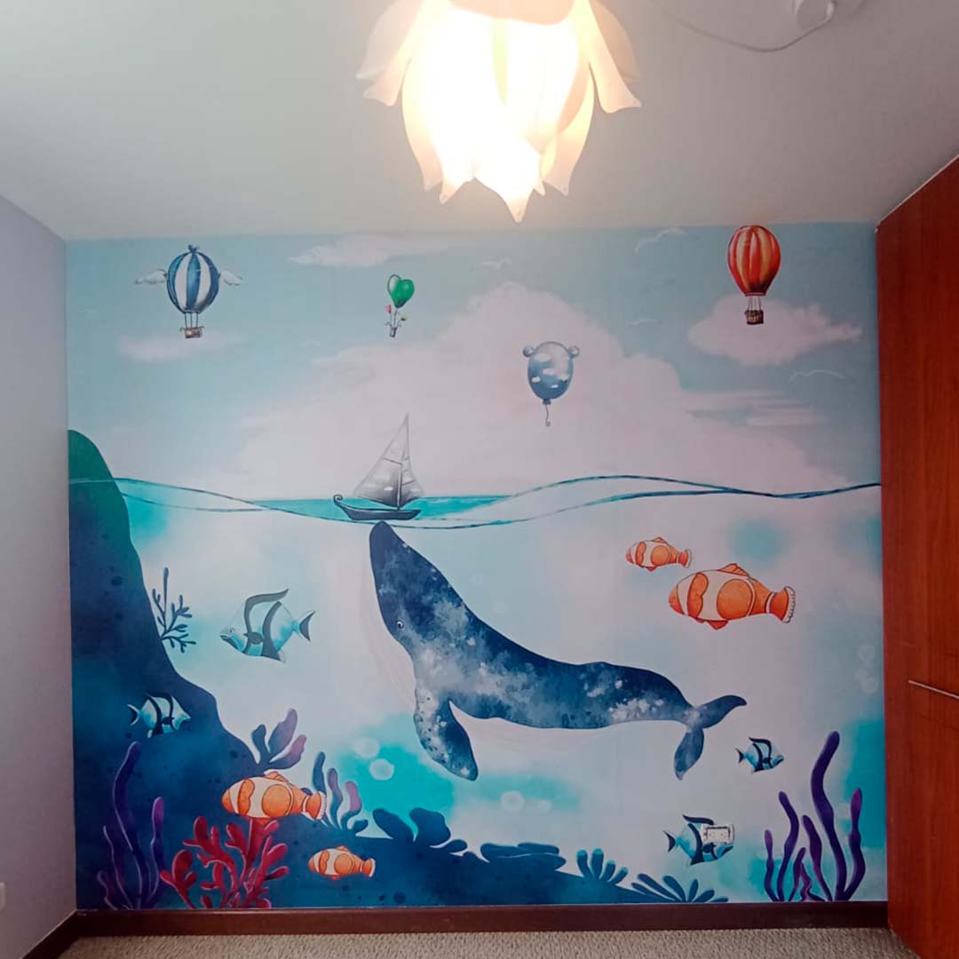 Papel Tapiz "Aventura en el Mar profundo"